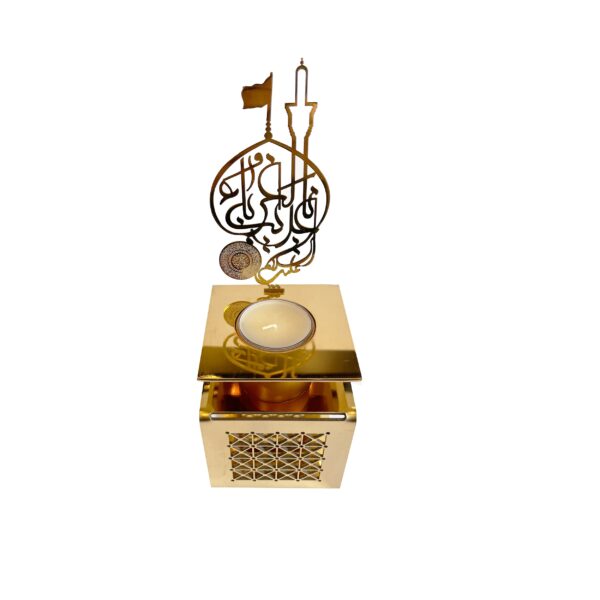 شمعدان 2 استند دکوراتیو سایهنما - طرح غریب الغرباء